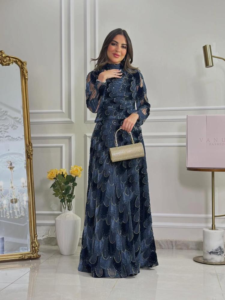 7154 -  فستان سهرة طويل