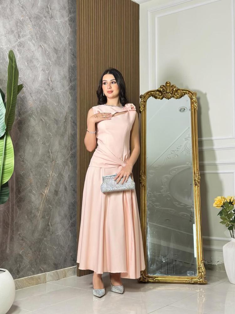 7168 -  فستان سهرة ميدي