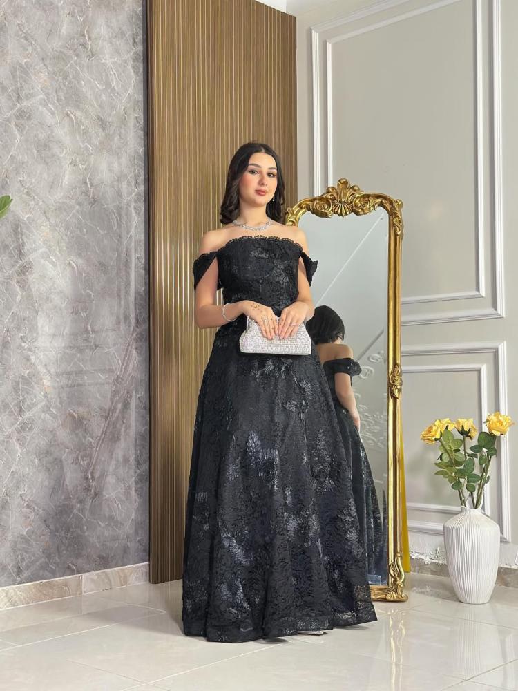 7233 -  فستان سهرة طويل dress