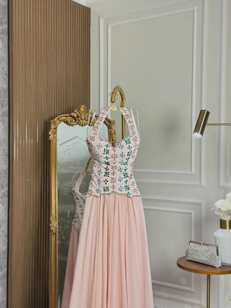 7375-فستان سهره طويل dress