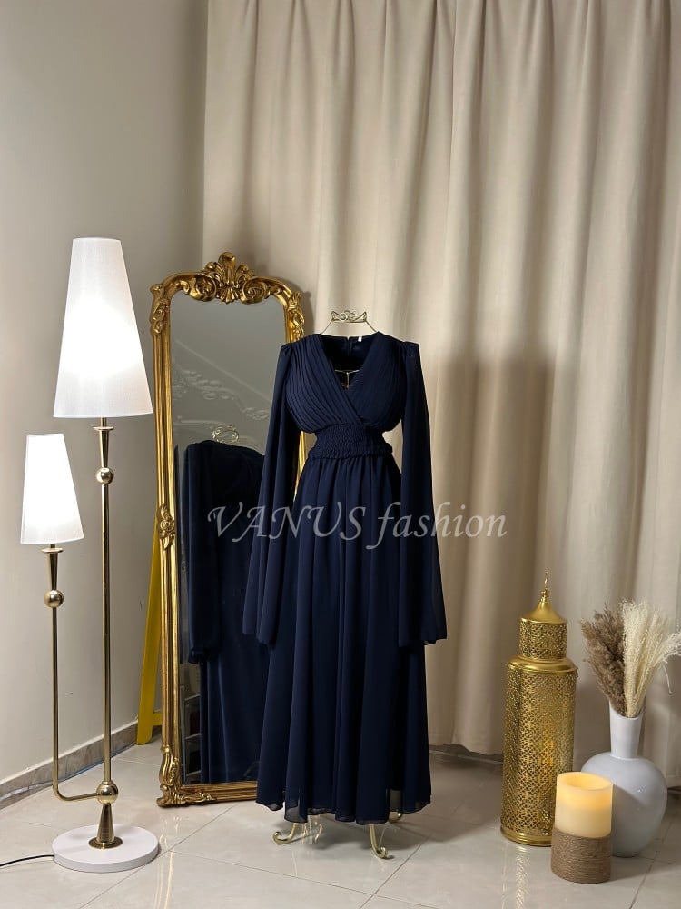 فستان طويل ناعم  ( 3 الوان) 4251