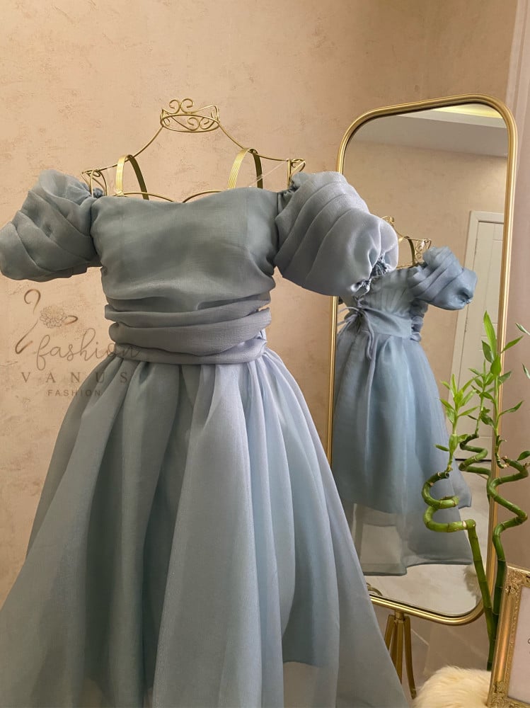 فستان ميدي سهرة ناعم 2058