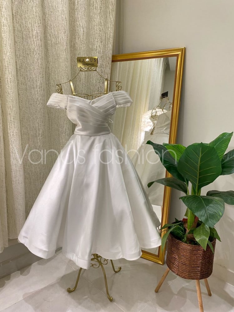 فستان سهرة ميدي( 3 الوان) 3510