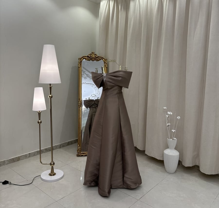 فستان سهرة طويل ( 3 ألوان ) 3898