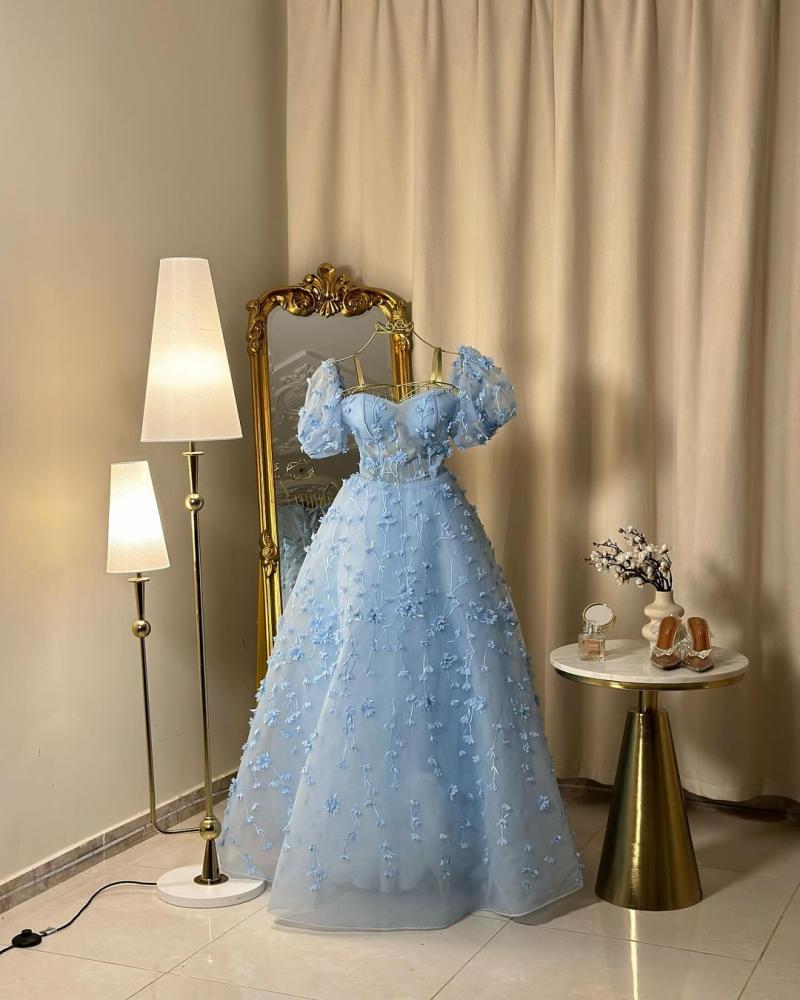 فستان سهرة طويل  4955
