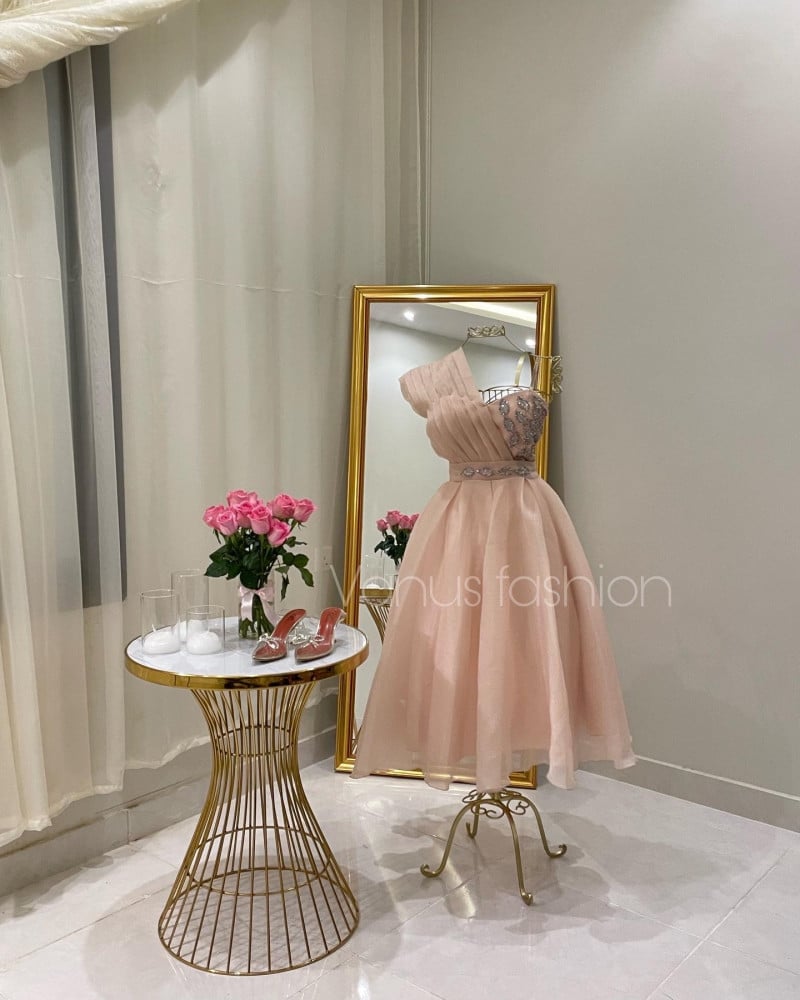 فستان سهرة ميدي 3557