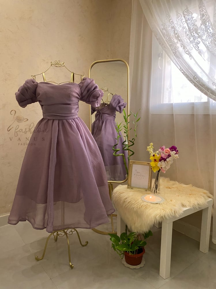 فستان ميدي سهرة ناعم 2059