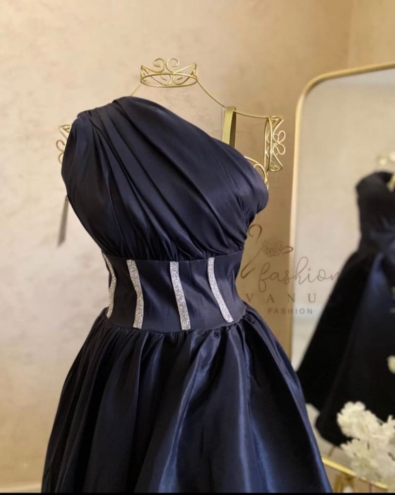 Black long evening dress 3221