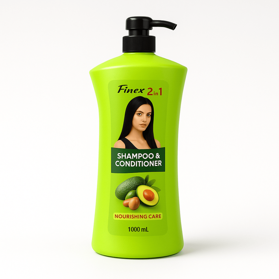 Lina Rose Shampoo and Conditioner with avocado extract and shea butter - 1000 ml