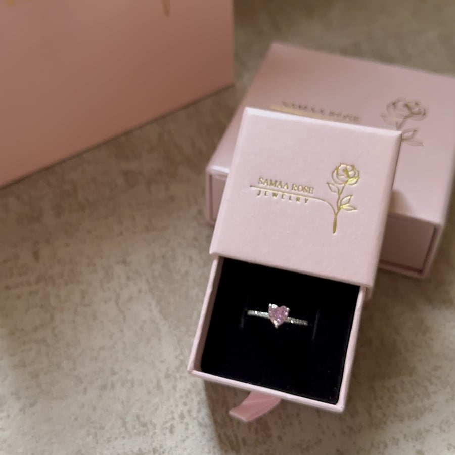 خاتم pink heart