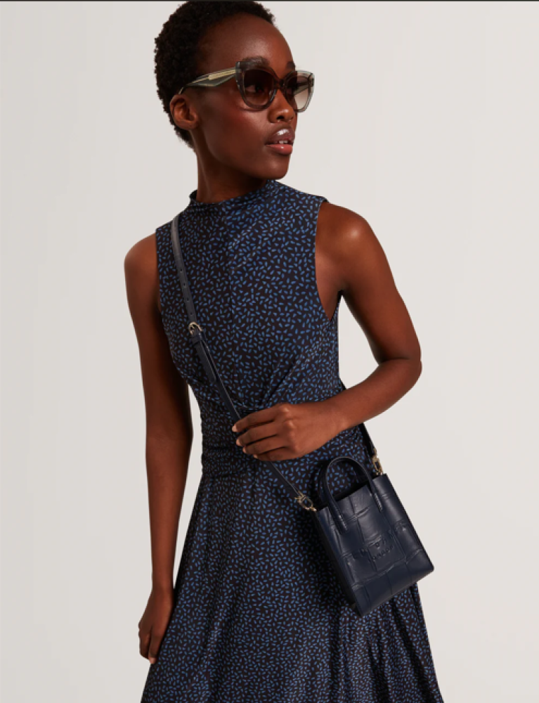 TED BAKER MINI ICON BAG NAVY