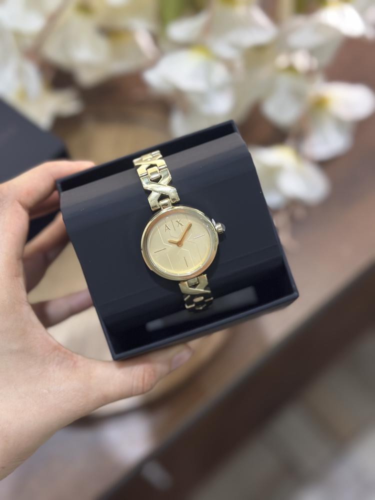 Armani exchange watch-gold