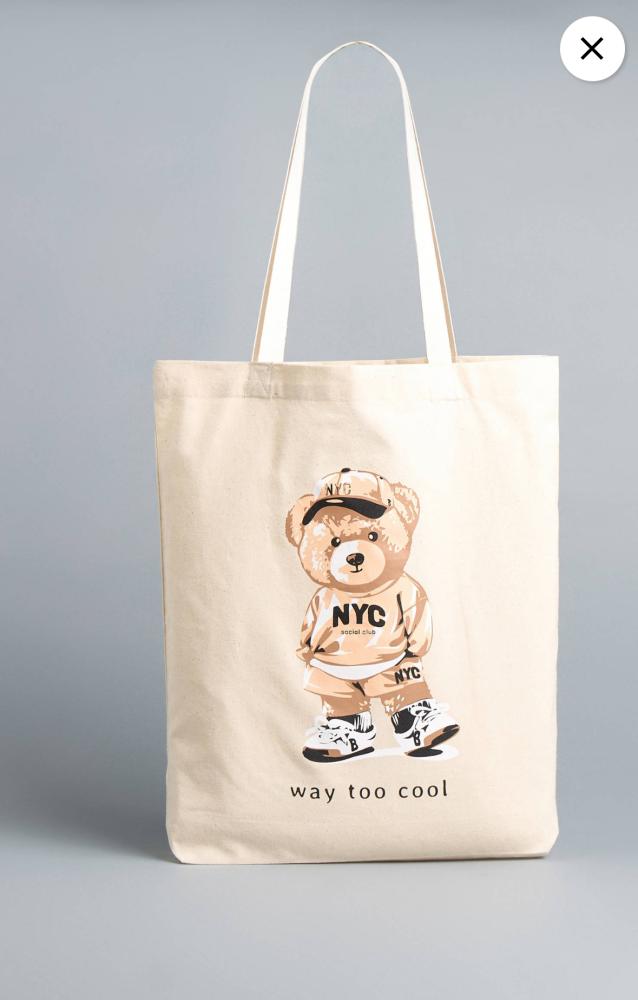 TOTE BAG TEDDY BEAR