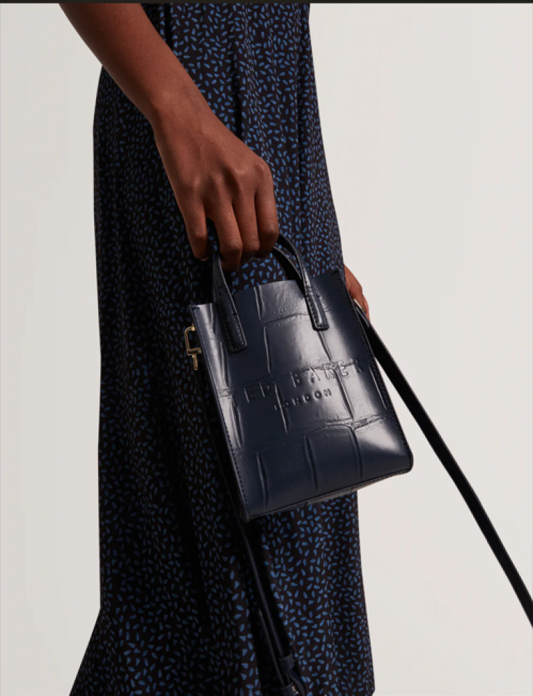TED BAKER MINI ICON BAG NAVY