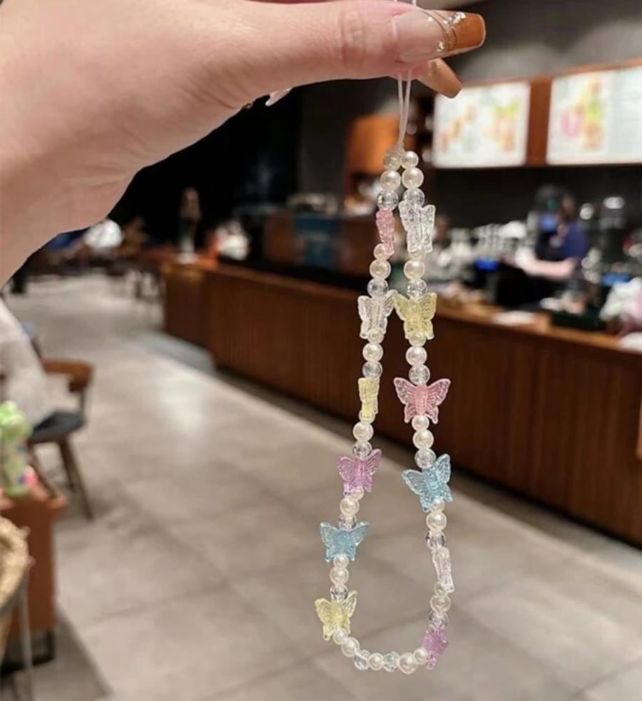 Butterfly charm chain