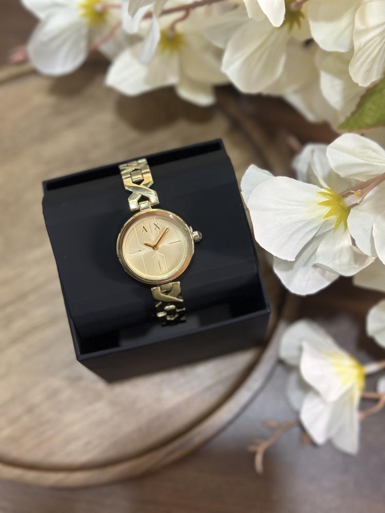 Armani exchange watch- gold