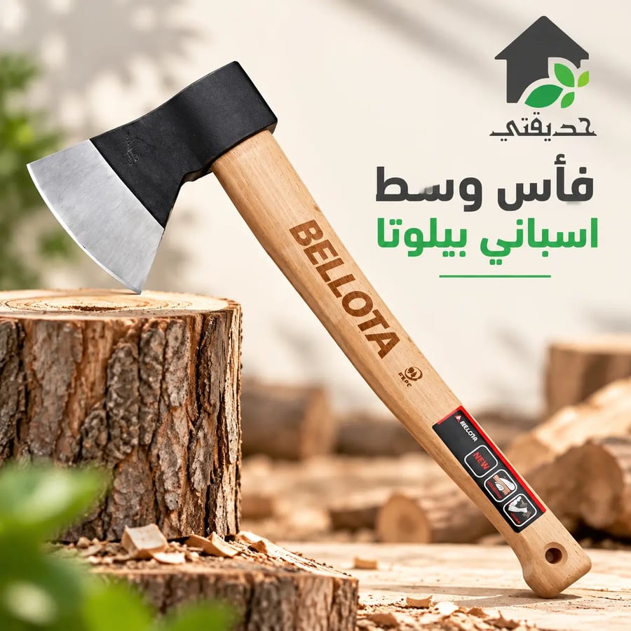 فأس وسط إسباني بيلوتا لتقطيع الخشب