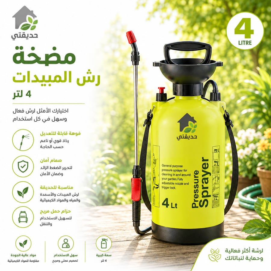 مضخة لرش المبيدات 4 لتر