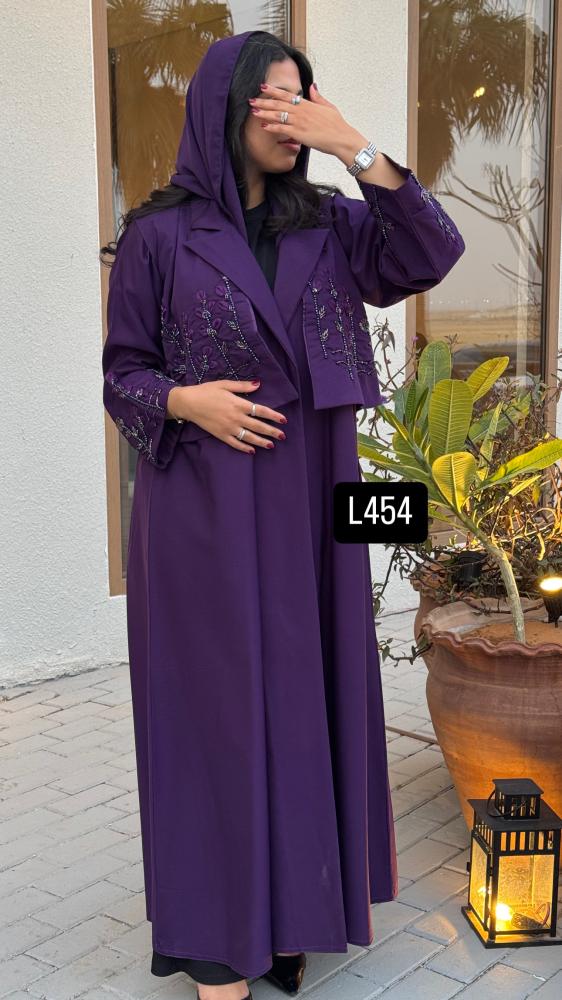 عباية كريب اندوسي شك يدوي مع سديرية قصة عادية
