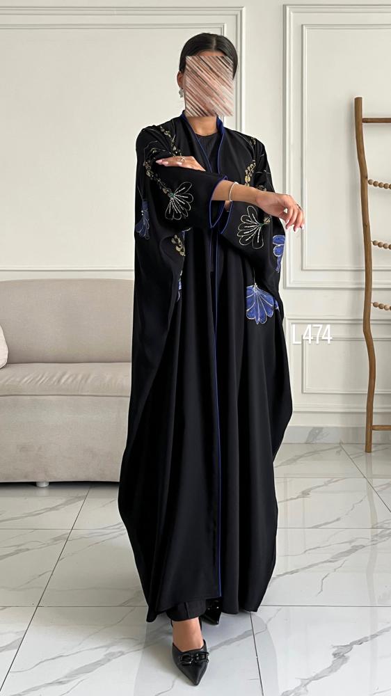 عباية كريب سبشل رسم يدوي وشك يدوي قصة بشت