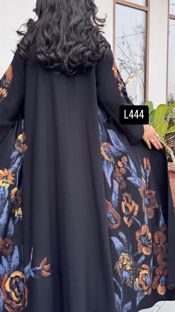 عباية كريب سبشل رسم يدوي وشك يدوي قصة عادية ستريت