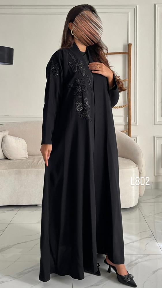 عباية كريب سبشل شك يدوي قصة عادية ستريت