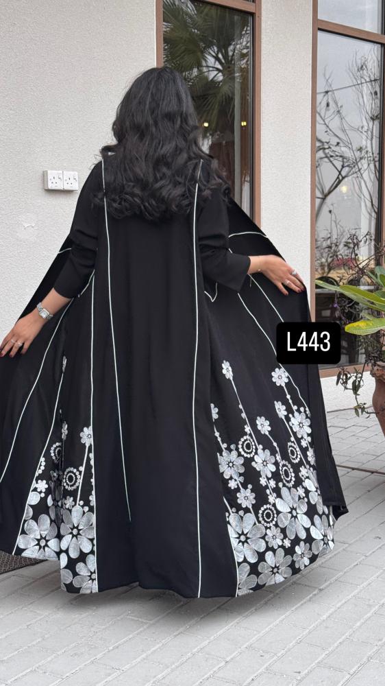 عباية كريب سبشل تطريز كمبيوتر قصة عادية