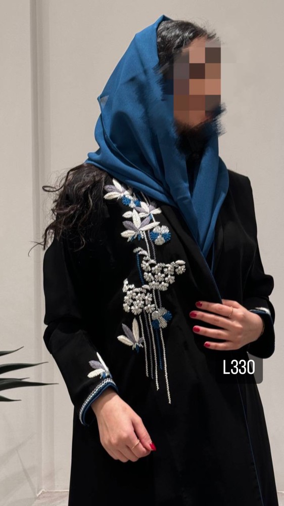 عباية كريب بلقيس شك يدوي خيوط قصة عادية ستريت