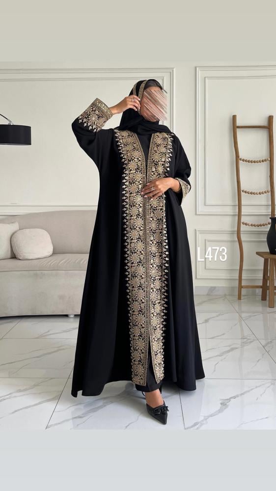 عباية كريب سبشل تطريز كمبيوتر قصة عادية