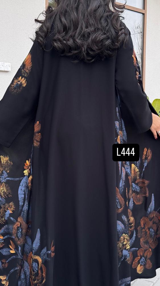 عباية كريب سبشل رسم يدوي وشك يدوي قصة عادية ستريت