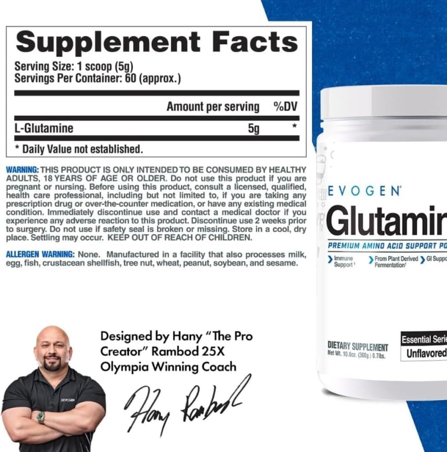 جلوتامين EVOGEN Glutamine 60 SER