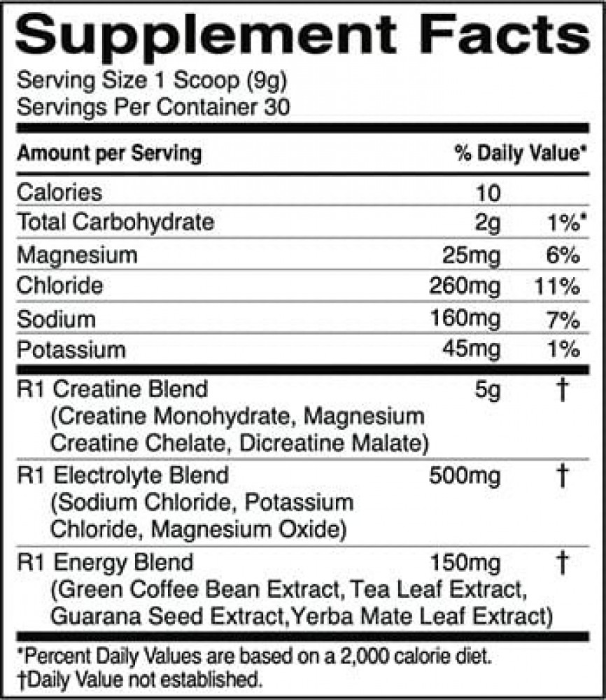 Rule one creatine monohydrate