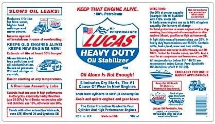 لوكاس |HEAVY DUTY oil Stabilizer محسن الزيت البترولي