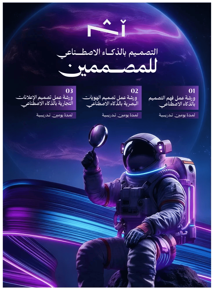 ورش الذكاء الاصطناعي للمصممين من مركز أثر للتدريب