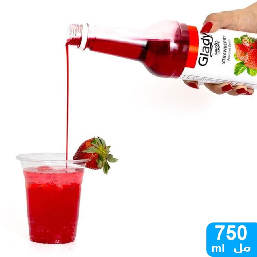 شراب مركز جلاديس بنكهة الفراولة 750 مل
