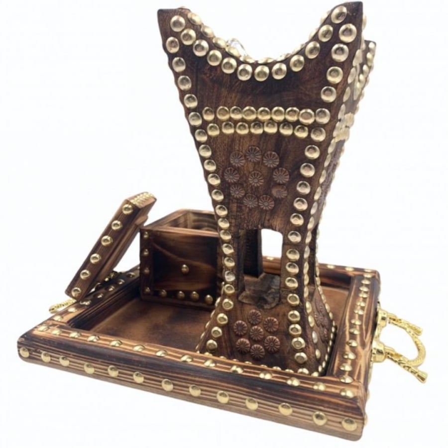 Hail incense burner with plate and box