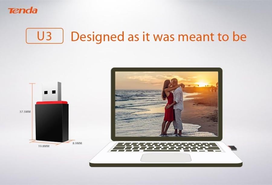 Tenda N300 Mini Wireless N Adapter USB (U3)