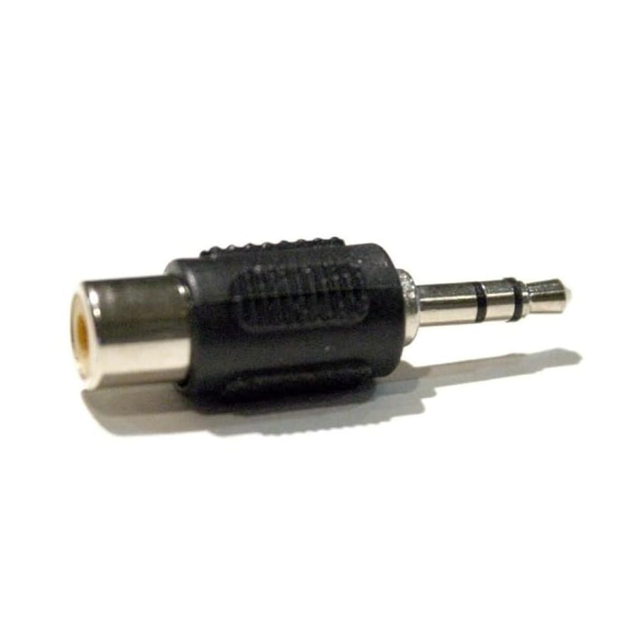 3.5 mm (1/8 inch) TRS stereo male to mono RCA female adapter jack connector