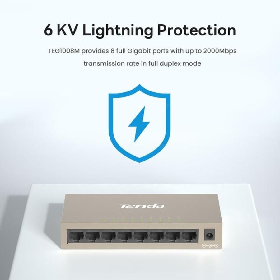 Tenda TEG1008M محول مكتبي 8 منافذ جيجابت