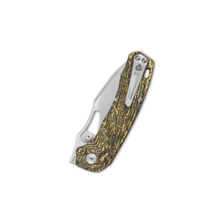 مطوى QSP Hornbill Linerlock Golden CF 146A1