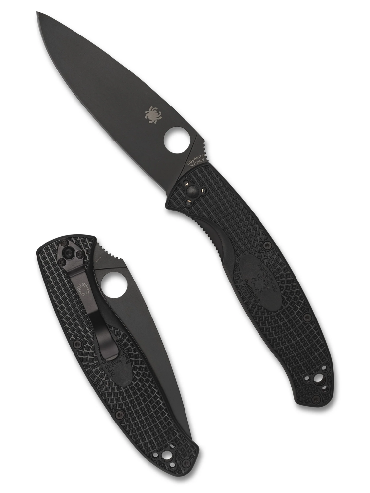مطوى SPYDERCO C142PBBK Resilience Linerlock Black