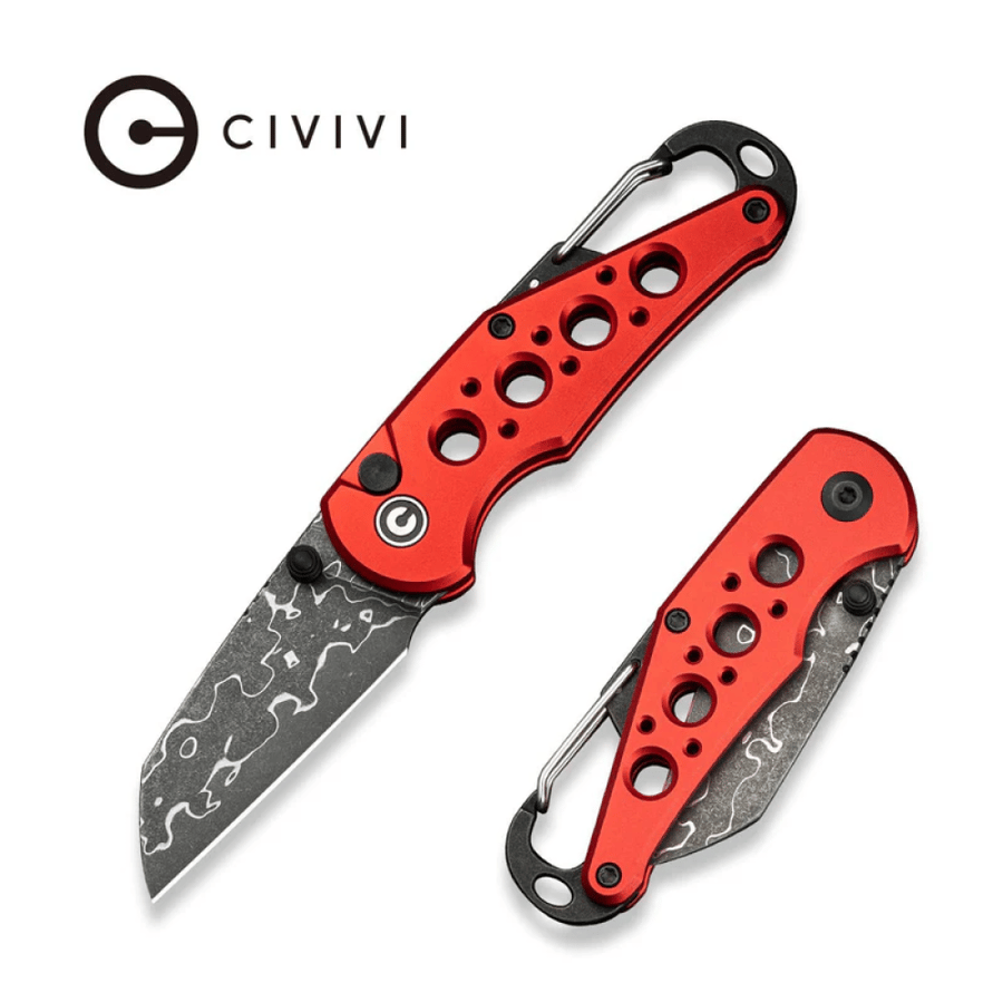 مطوى CIVIVI C23062B-DS1 Pragma Button Lock Red