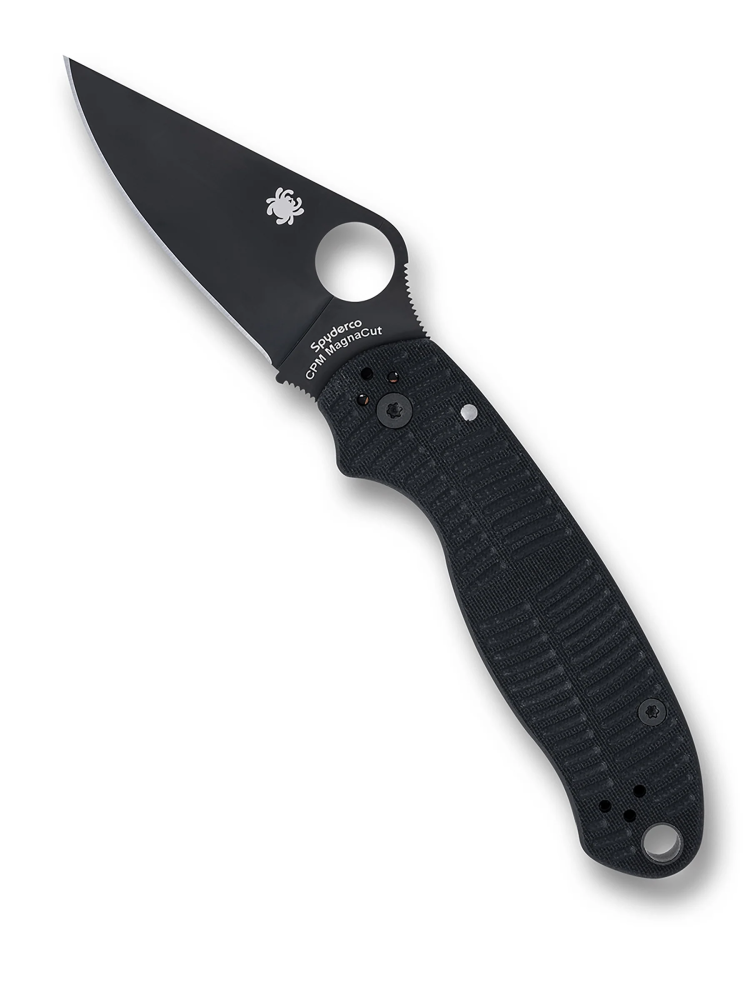 مطوى Spyderco C223GMCBKP PARA 3 SALT G-10 BLACK CPM MAGNACUT PLAIN