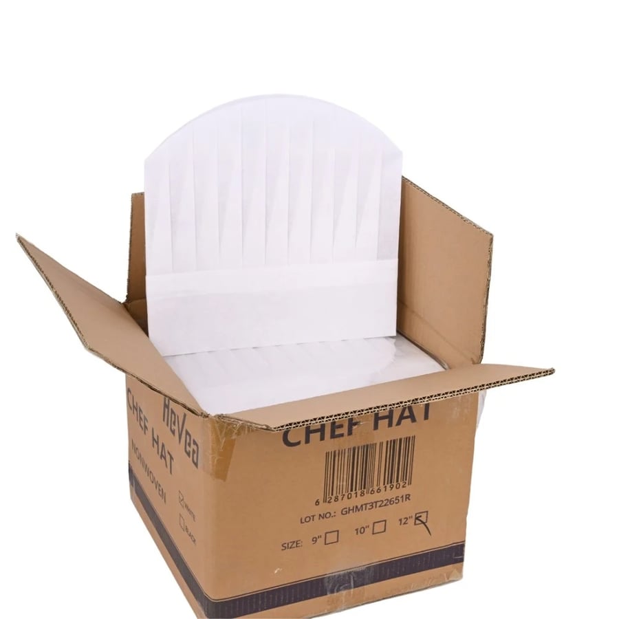 قبعة الشيف 100 حبة 30 cm (كرتون)