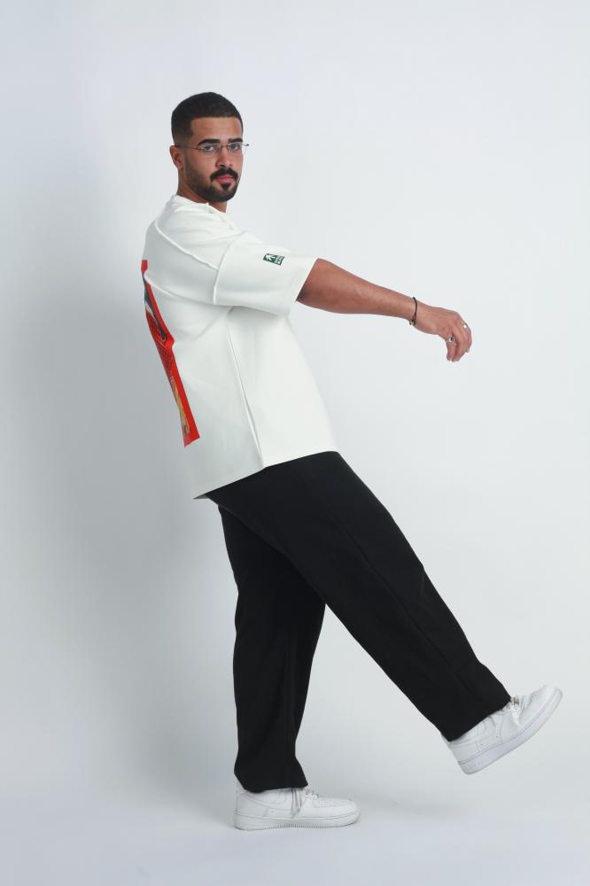 Saudi white t-shirt