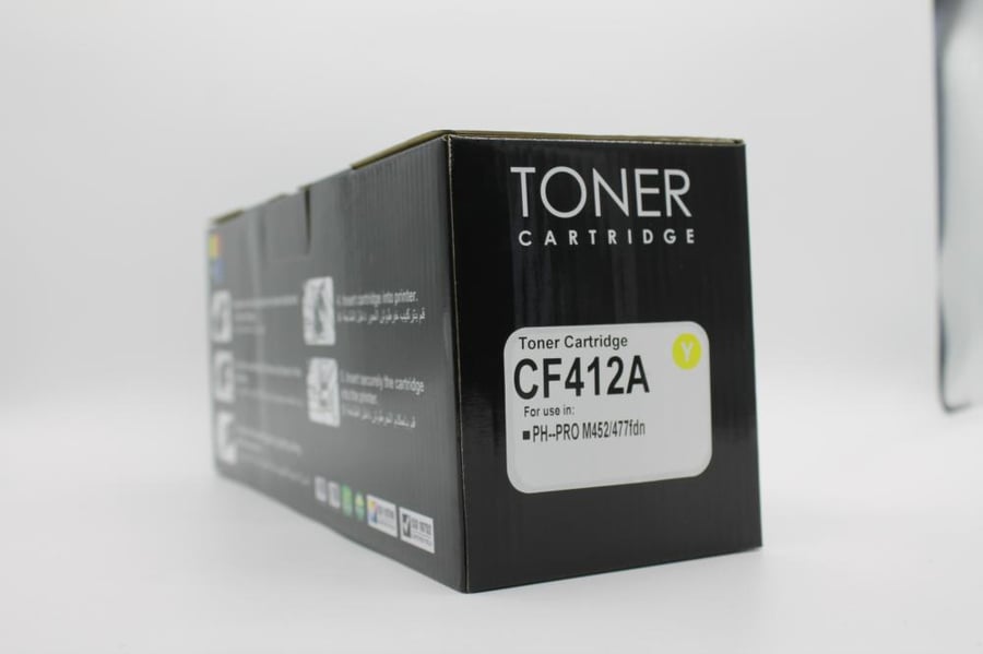 خرطوشة حبر ليزر HD CF410A أصفر بديلة متوافقة مع طابعات HP | ضمان حتى نفاد الحبر