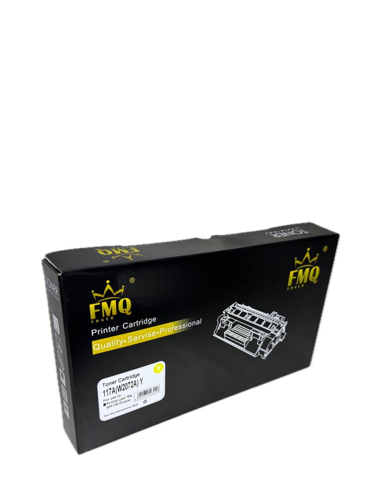 خرطوشة حبر ليزر FMQ 117A أصفر (W2072A) بديلة متوافقة مع طابعات HP | ضمان حتى نفاد الحبر