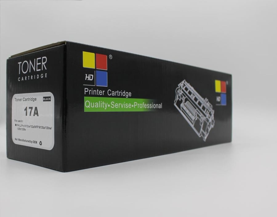 خرطوشة حبر ليزر HD 17A أسود بديلة متوافقة مع طابعات HP | ضمان حتى نفاد الحبر