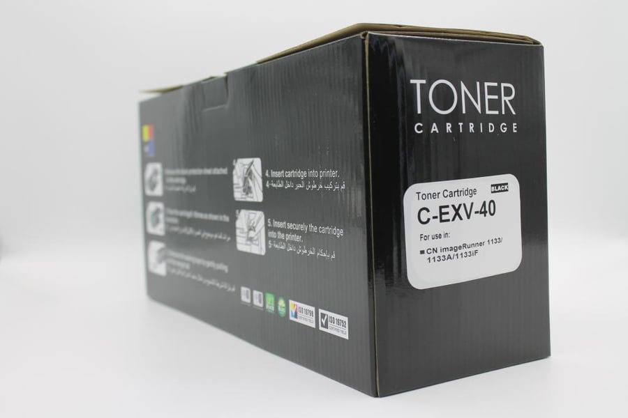 خرطوشة حبر ليزر HD CEXV 40 أسود بديلة متوافقة مع طابعات Canon | ضمان حتى نفاد الحبر