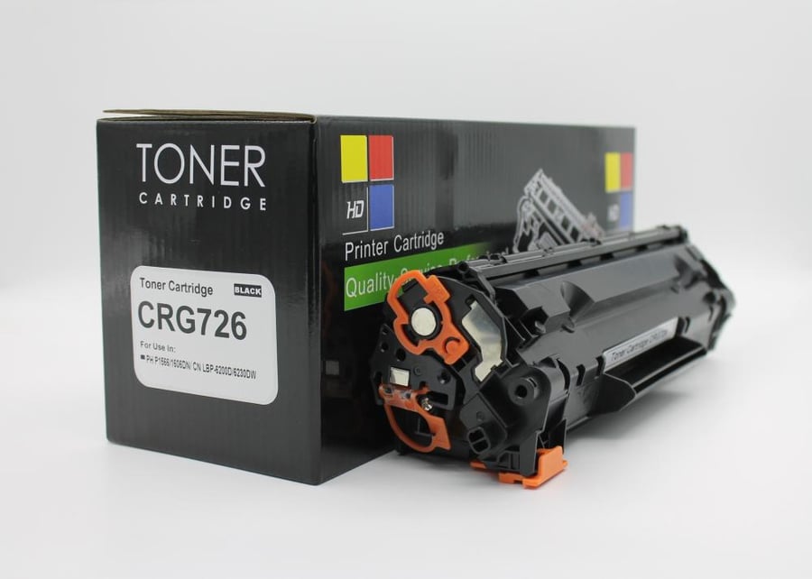 خرطوشة حبر ليزر HD CRG 726 أسود بديلة متوافقة مع طابعات Canon | ضمان حتى نفاد الحبر